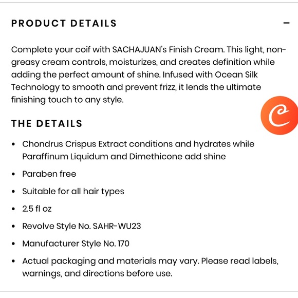 Sachajuan Finish Cream - Picture 3 of 7